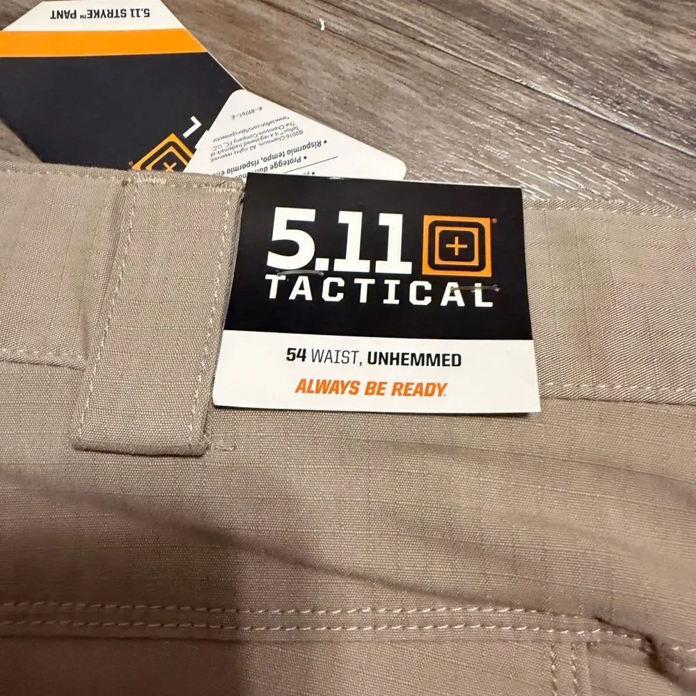 5.11 Tactical Men's Tan Stryke Cargo Pants w/ Flex-Tac Ripstop Stretch Size 54
